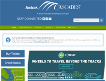 Tablet Screenshot of amtrakcascades.com